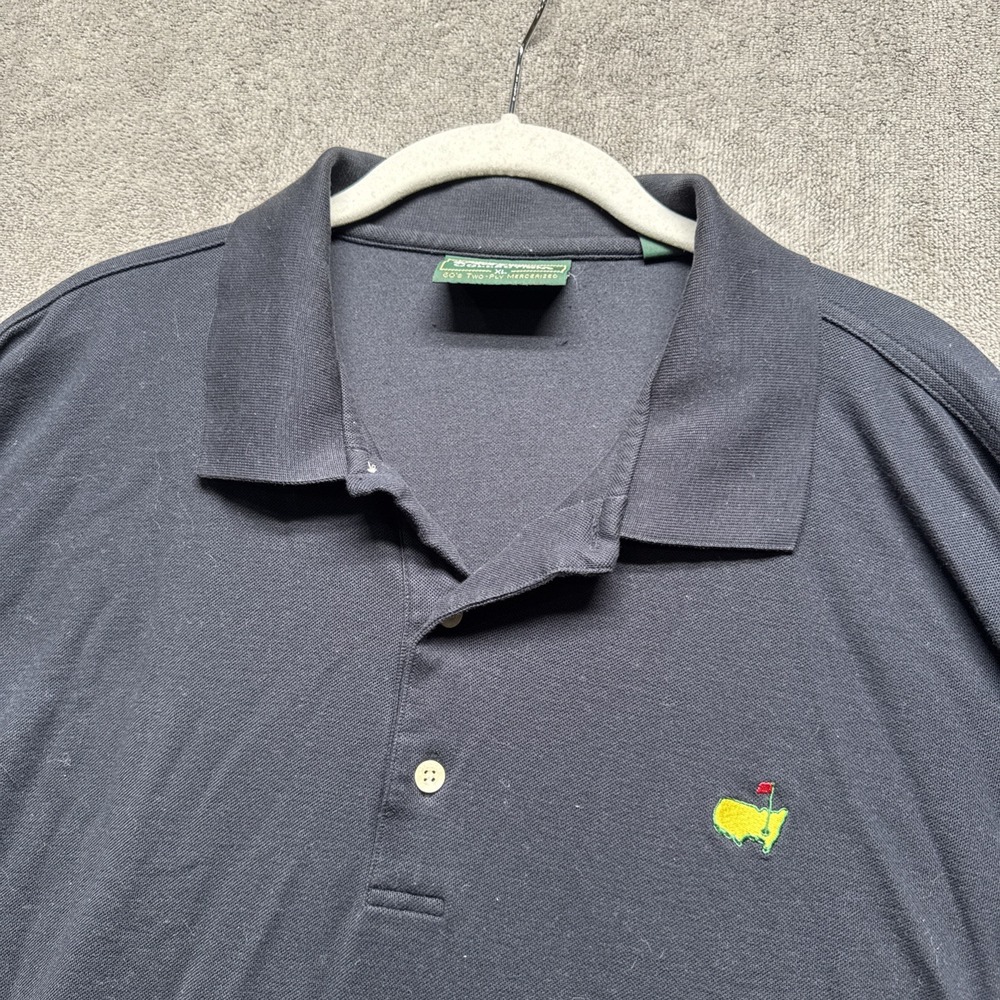 Masters Collection Shirt Mens XL Black Polo Augusta International Golf‎